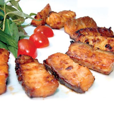 Cá bớp nướng than