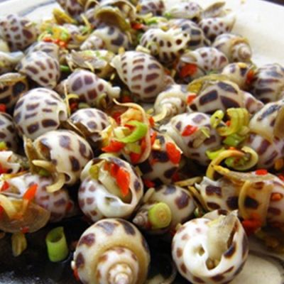 Ốc hương luộc sả